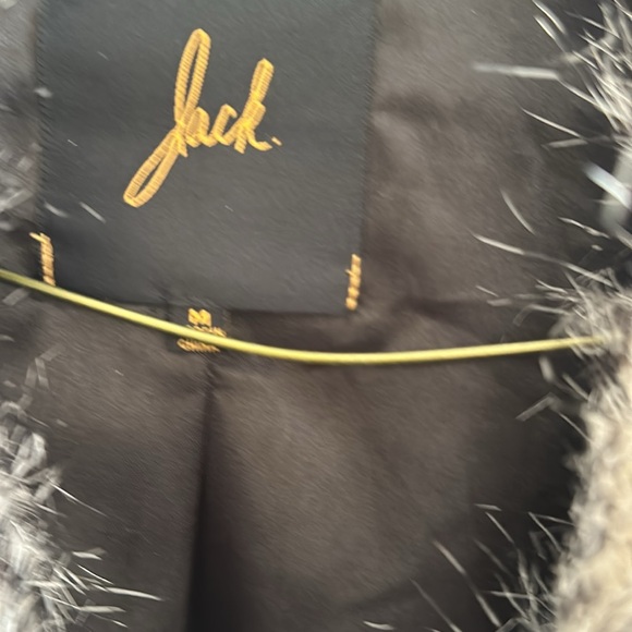 Jack Faux fur vest. Size M. Black and white   EUC - Picture 2 of 10